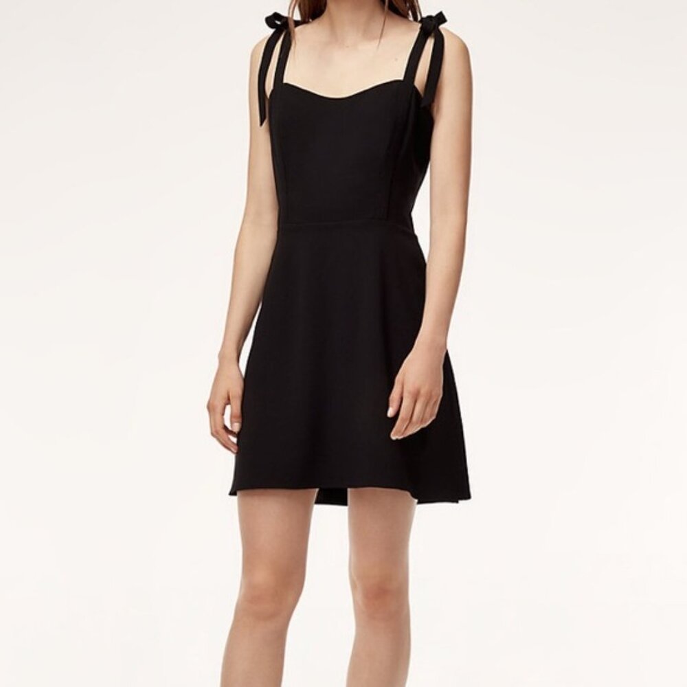 Aritzia black formal midi Weller dress